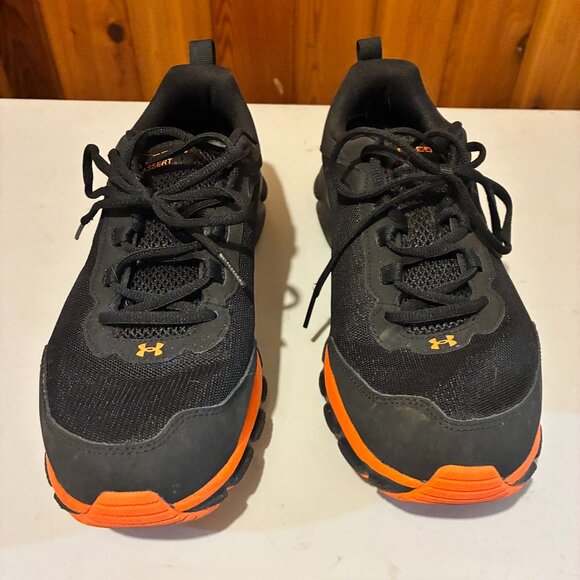 Under Armour Men's Charged Assert 9 Running Shoe Black/Orange Size 10.5 - Picture 1 of 5